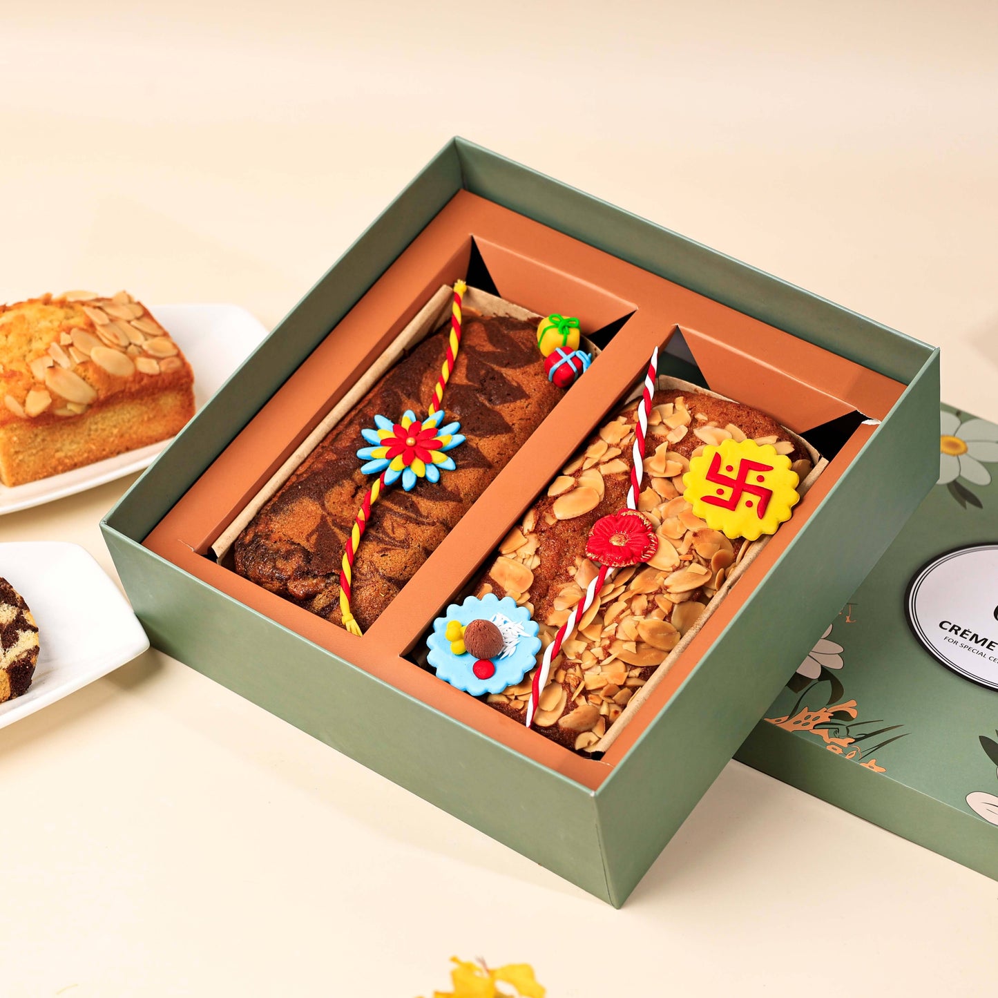 Hamper Rakhi Tea Cake Box