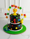 Jungle Lion Tier Cake