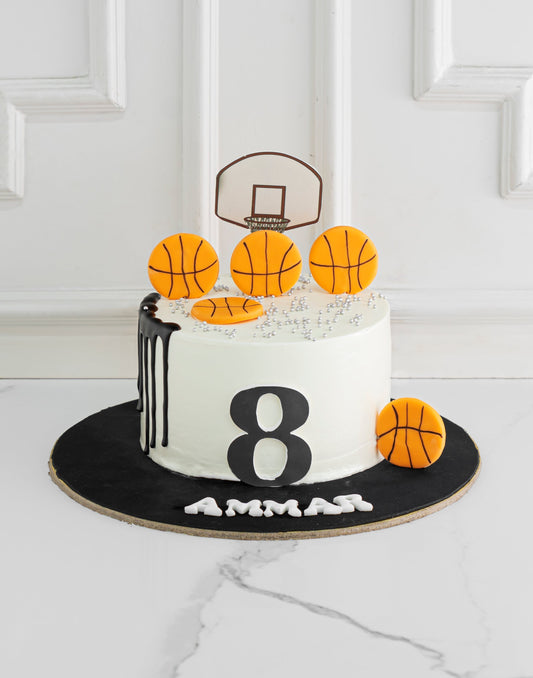 Basketball Drip Cake. Sports Theme Cake. Noida & Gurgaon