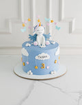 Blue Unicorn Pony Design Cake