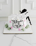 White Bride to Be Design Cake