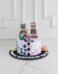 Twin Band Design Cake