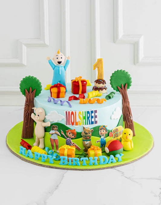 Cocomelon Gift Cake