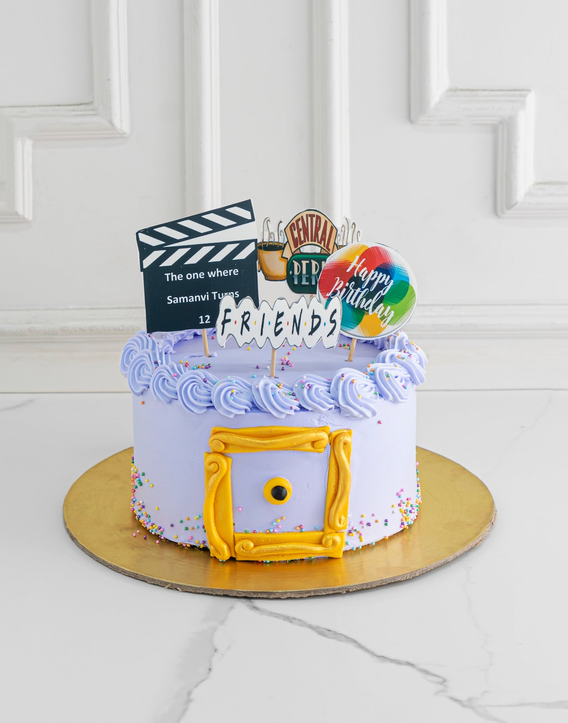 Purple Friends Cake