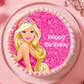 Barbie Girl Photo Cake