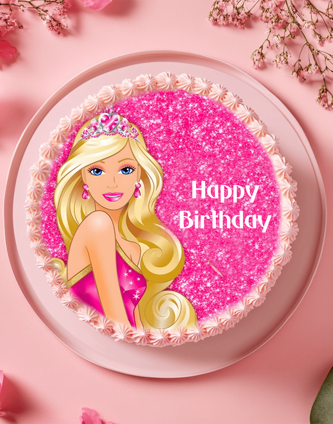 Barbie Girl Photo Cake