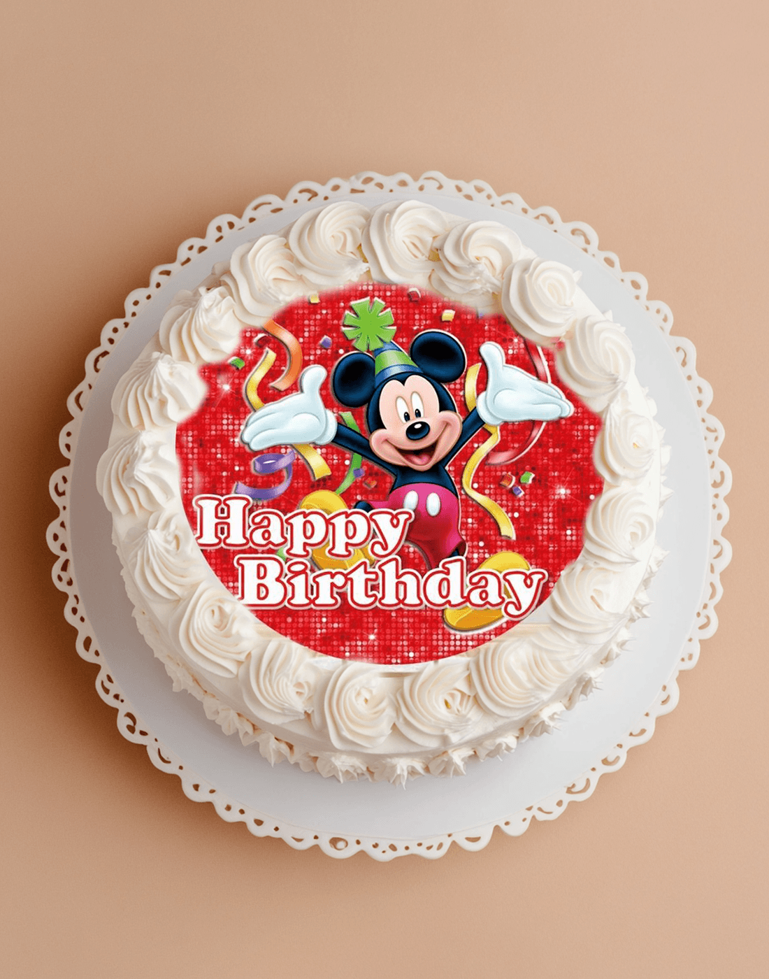 Mickey Mouse Photo Cake