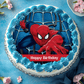 Spidey Web Photo Cake