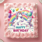 Unicorn Rainbow Photo Cake