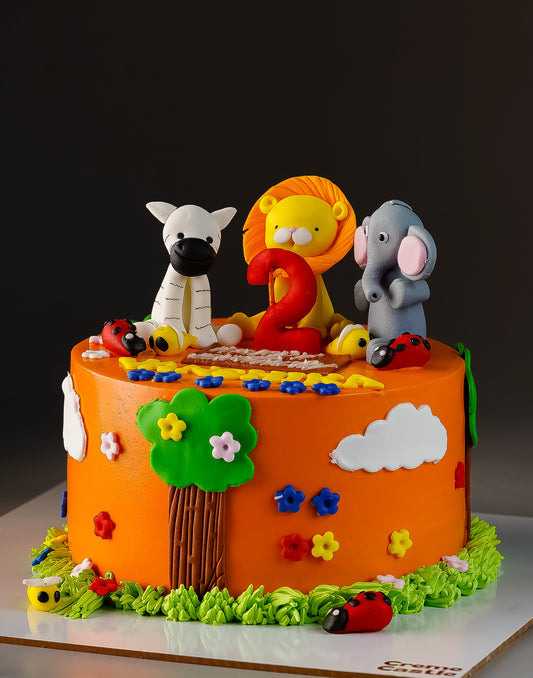 Jungle Theme Cake