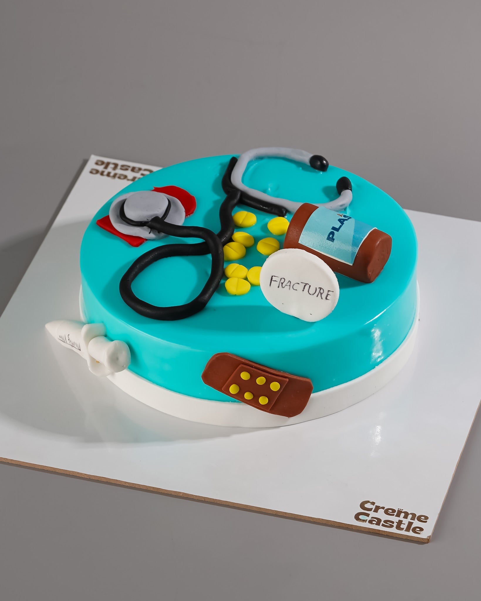 Homeopathy Doctor Theme Cake - Creme Castle