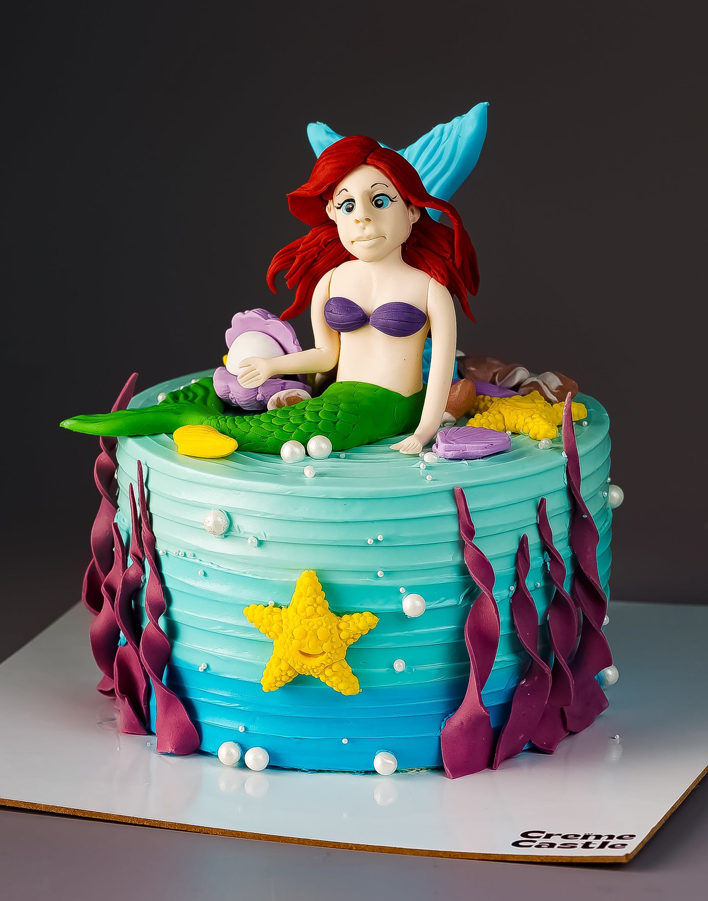 Ariel Mermaid Cake - Creme Castle