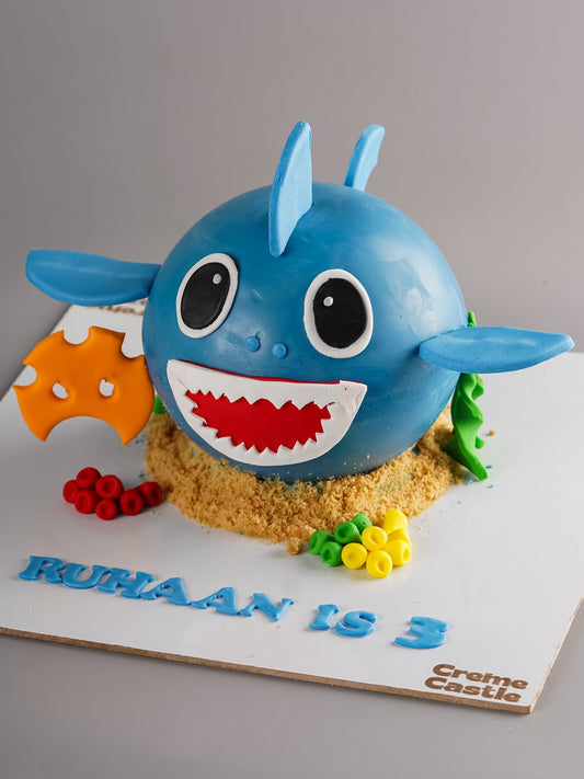 Baby Shark Pinata Cake. Underwater Theme Cake. Noida & Gurgaon