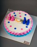 Baby Shower Shoes Cake