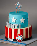 Captain America Shield Cake