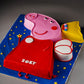 Peppa Pig Shape Cake - Creme Castle