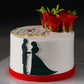 Proposal Date Cake - Creme Castle