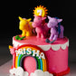 Rainbow Little Pony Design Cake - Creme Castle