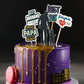 Dad Son Drip Design Cake for Father's Day