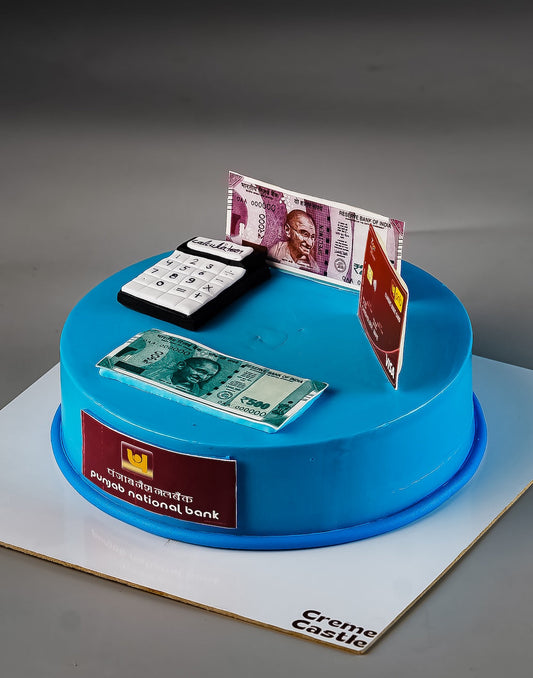 Money Bank Design Cake - Creme Castle