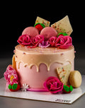 Drippy Macaroon Design Cake