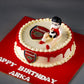 Footballer in the field Cake - Creme Castle