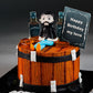 Whiskey Barrel Cake - Creme Castle