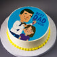Fathers Day Daughter Cake Creme Castle