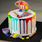 Painting Drip Cake by Creme Castle