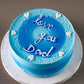 Ombre Father Day Bento Cake - Creme Castle
