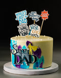 Super Dad Theme Cake
