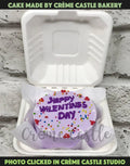 Purple Valentine Bento Cake