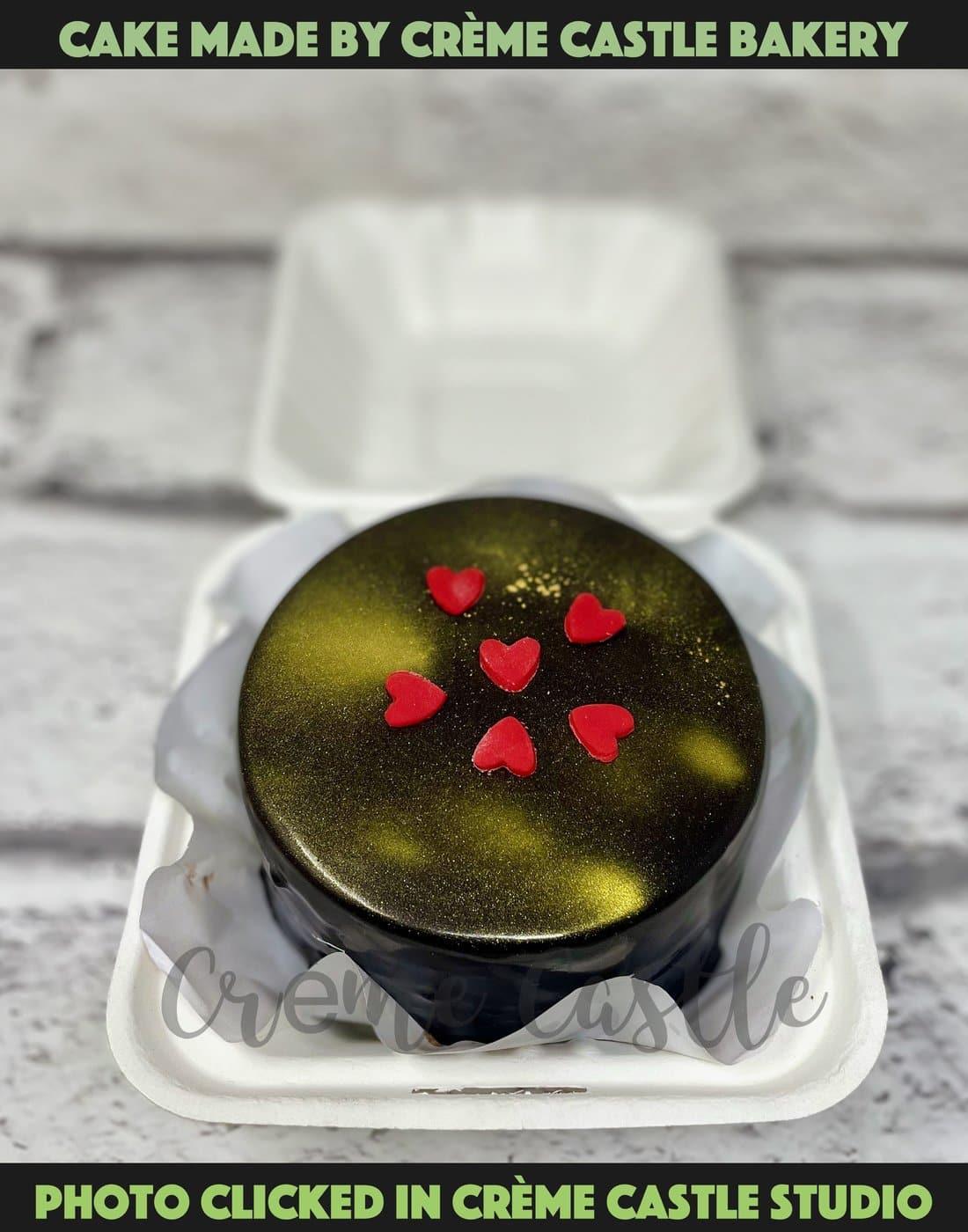 Gold Chocolate Bento Cake. Noida and Gurgaon