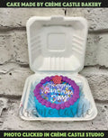 Blue Purple Bento Cake