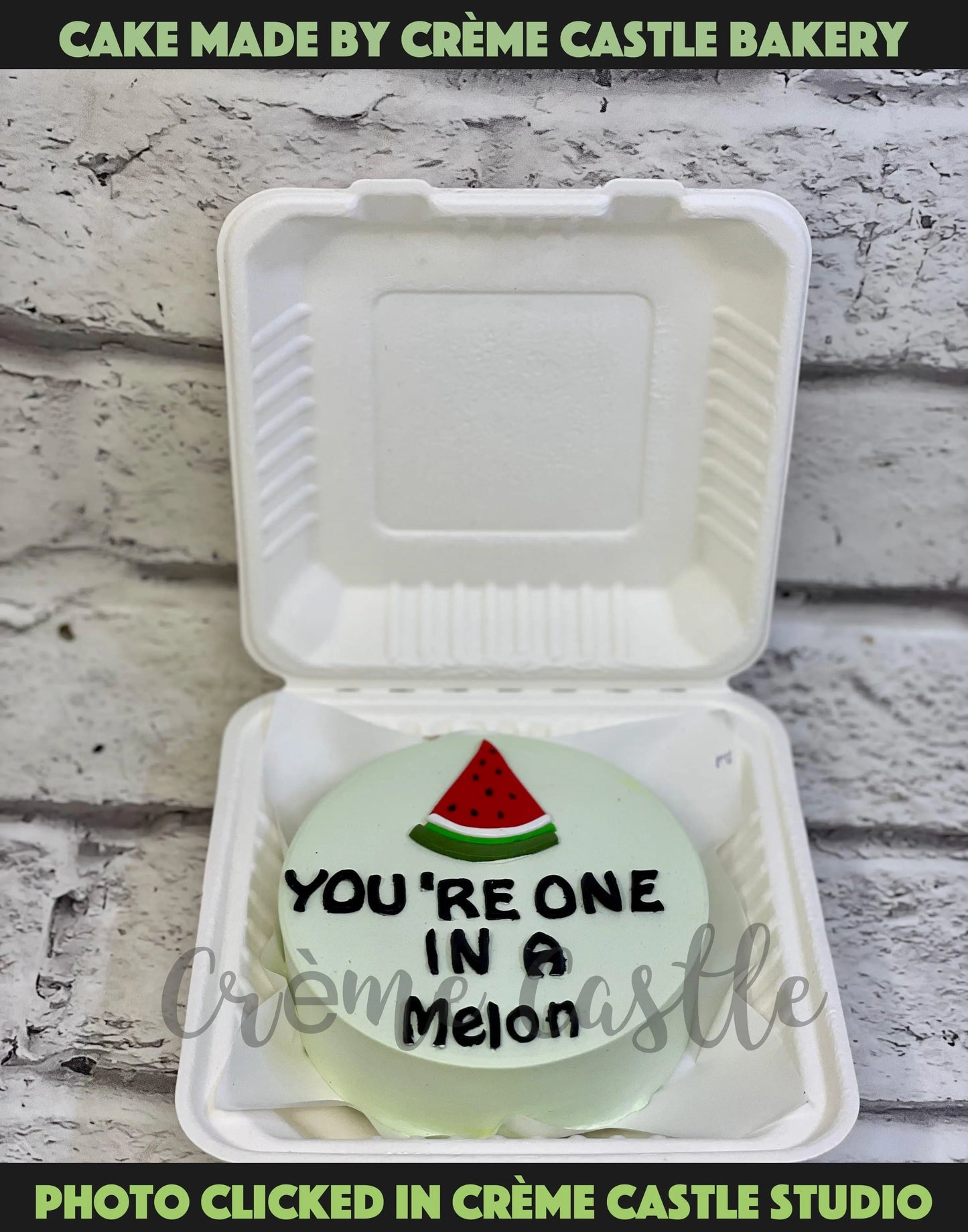 One in Melon Bento Cake - Creme Castle