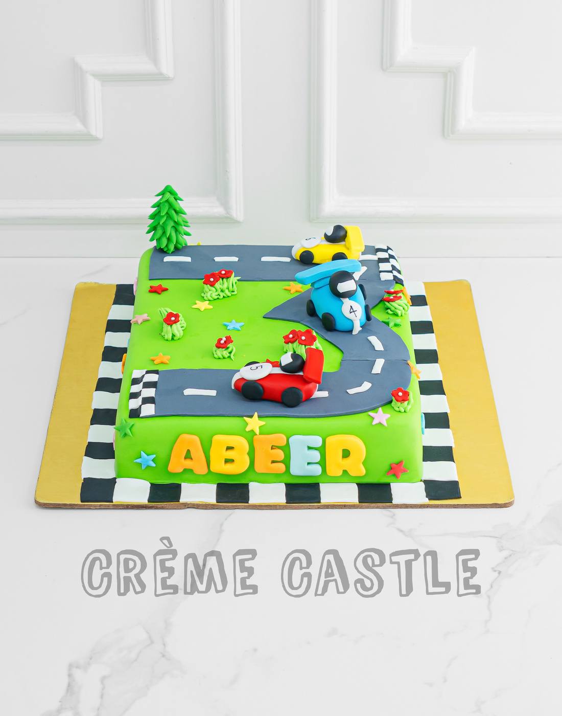 Car racetrack - Creme Castle