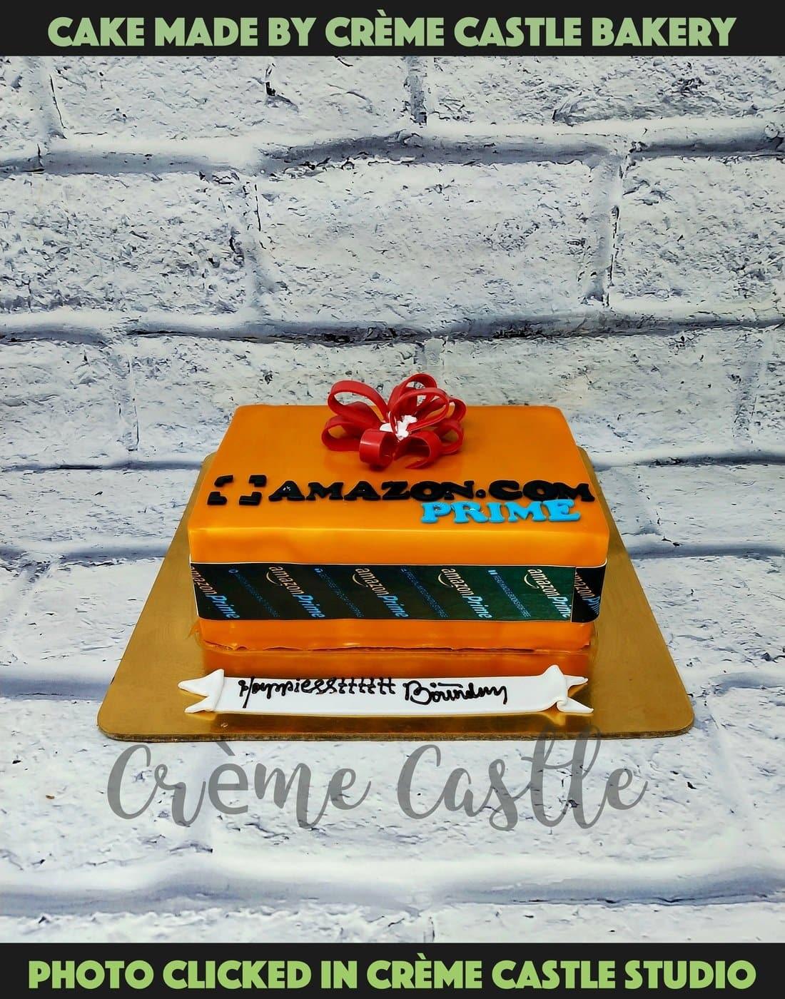 Amazon Box Cake. Shopping Theme Cake. Noida & Gurgaon