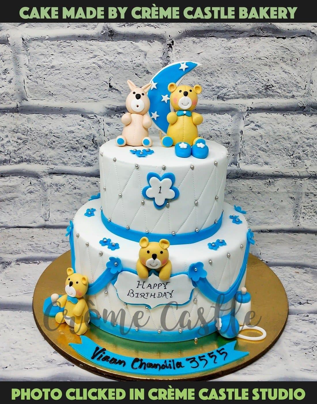 Lovely Teddy Bear Tier Cake Cake Creation Online Cake Delivery |  craft-ivf.com