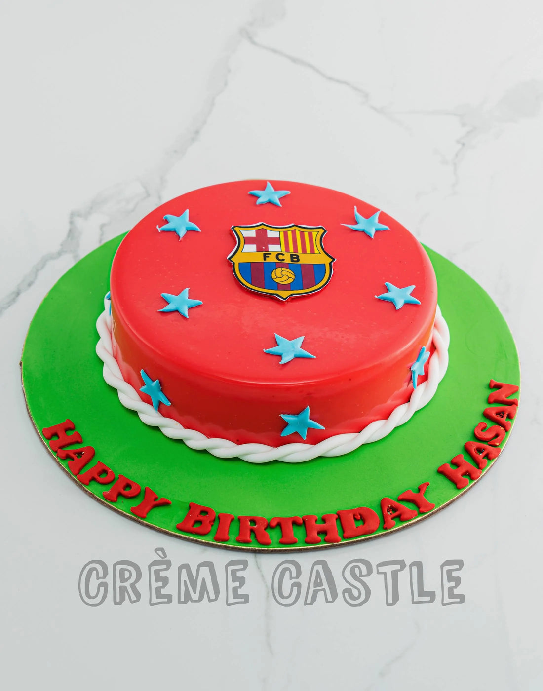 Barcelona Football Cake. Cake Designs For Boyfriend. Noida & Gurgaon