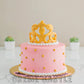 Golden Tiara theme Princess Cake by Creme Castle