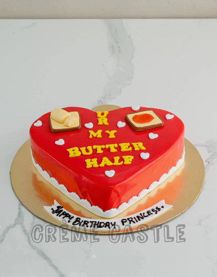 Butter Half Anniversary Cake