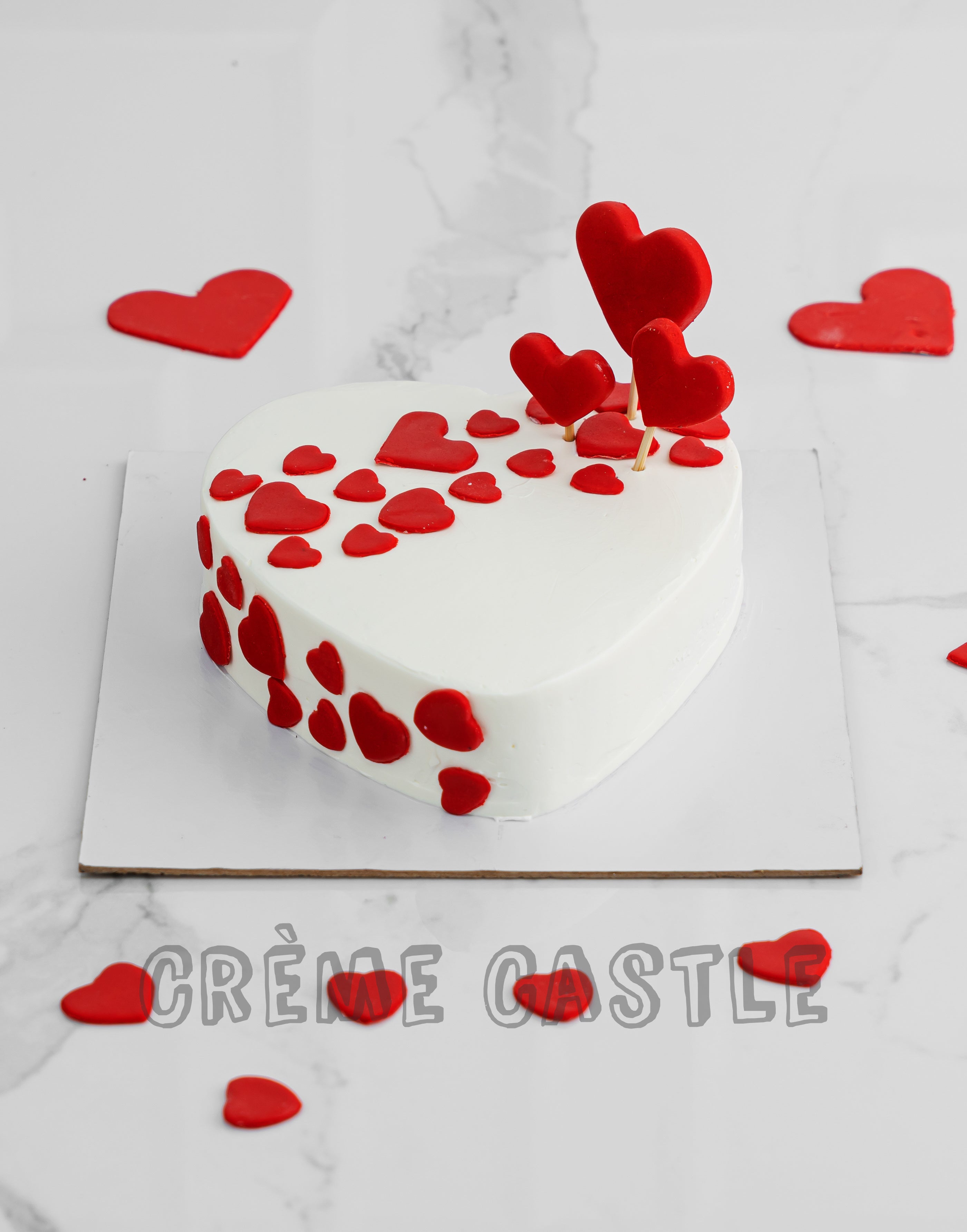 Rose Cake | Heart Shape Velvet Cake - Better Gift Flowers