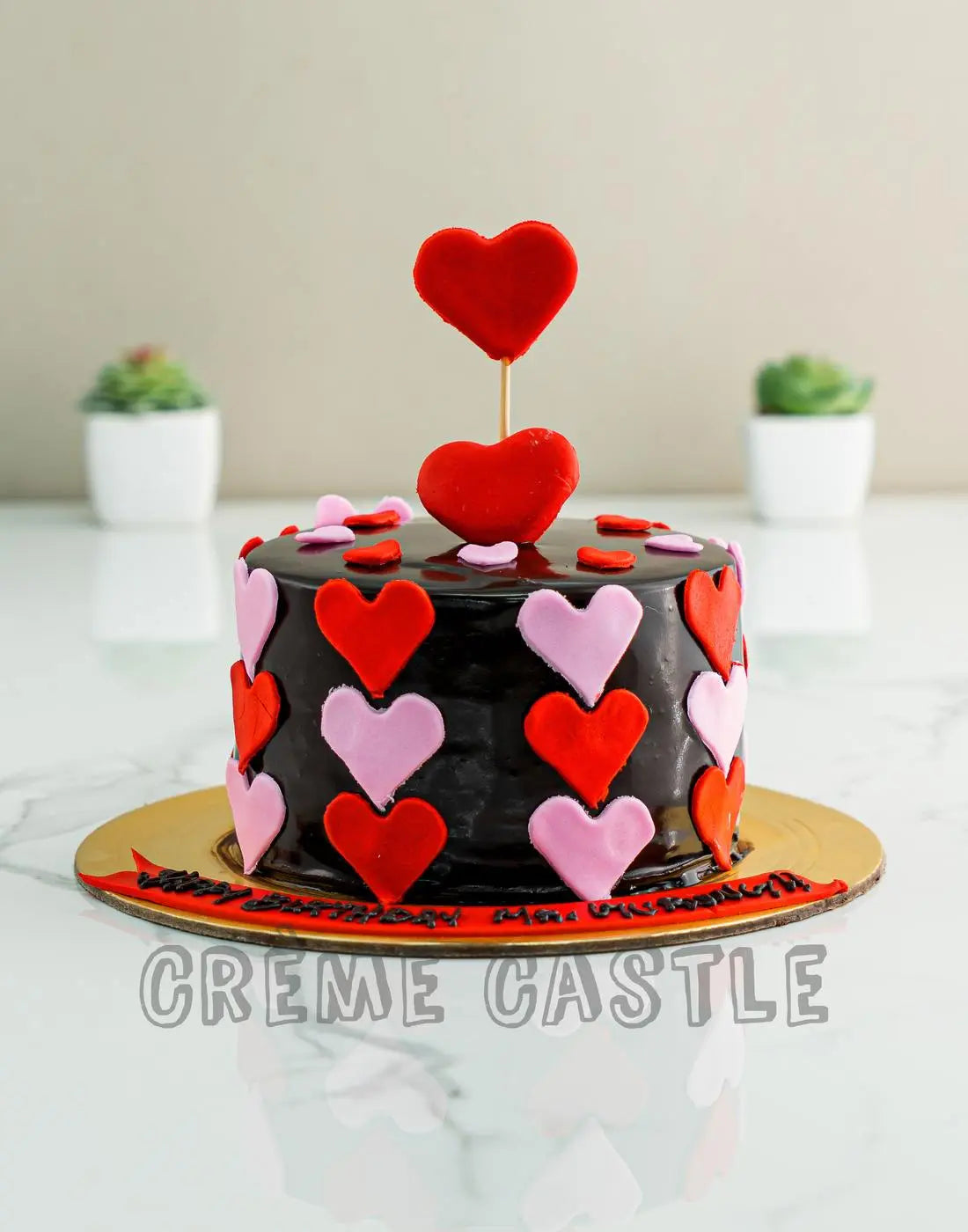 Heart Round Cake. Valentine Day Cake. Anniversary Cake. Noida Gurgaon