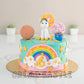 Blue Unicorn Cake - Creme Castle