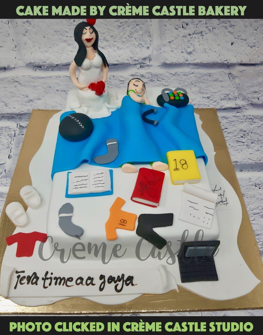 Happy Marriage Life Cake - Creme Castle