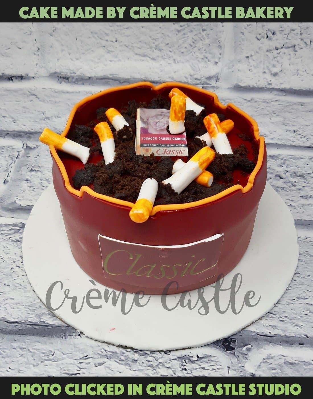 Ash Tray cake - Creme Castle