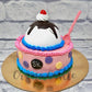 Ice Cream Scoop Cake - Creme Castle
