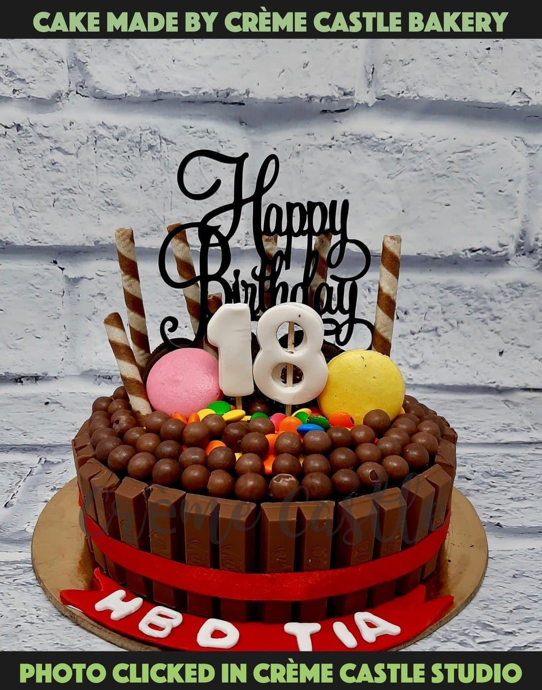  A customized girly chocolate birthday cake  Aint she pretty Happy  Birthday Lindsay cake customized chocolate chocolatecake  Instagram