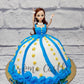 Cake Designs of Girls. Blue Cream Barbie Cake. Noida & Gurgaon