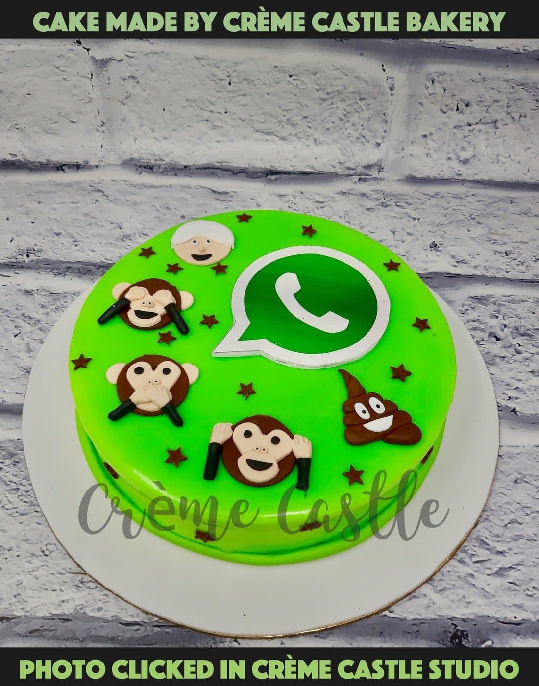 WhatsApp Cake - Creme Castle